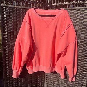 American Eagle Sweatshirt, coral, medium. Same style as the Free People Camden!